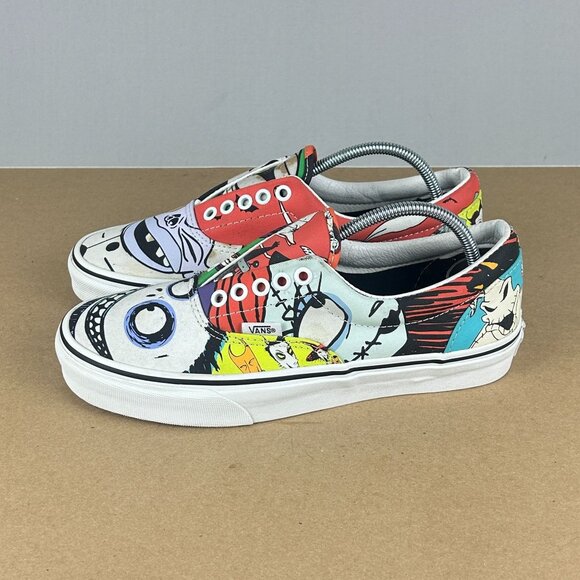 Vans The Nightmare Before Christmas Low Top Sneakers Womens 9 Multicolor - Picture 1 of 11